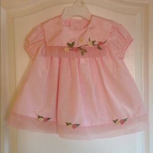 Baby Girl 12M Pink Flowered Outfit